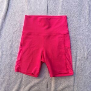 Beach Riot Vibrant Pink Bike Shorts